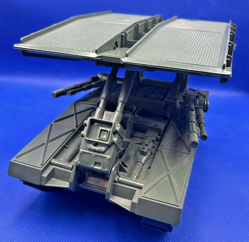 1985 HASBRO GI JOE BRIDGE LAYER TOSS 'N CROSS VEHICLE 100% COMPLETE SUPER CLEAN