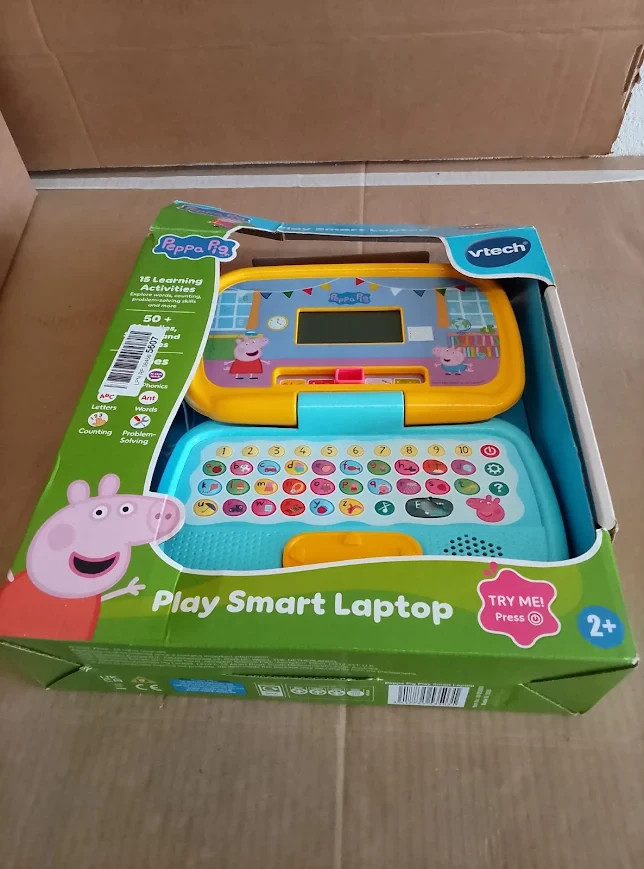 VTech Peppa Pig Play Smart Laptop Interactive Learning Laptop Kids 2+
