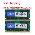 Crucial 32GB (2x16GB) DDR4 3200MHz PC4-25600 Laptop SO-DIMM Memory 260-Pin 1.2V