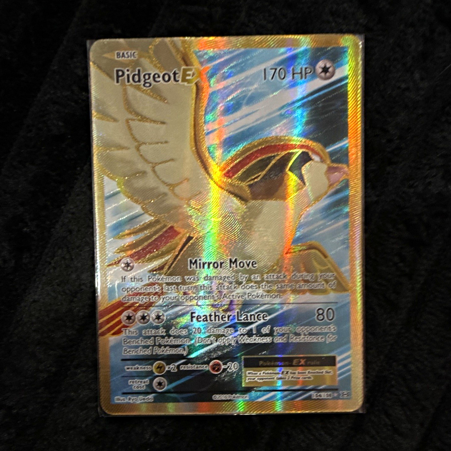 Nintendo Pidgeot ex EX Holo Rare 104/112 EX FireRed & LeafGreen English 2004