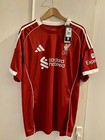 Men’s LFC Liverpool Football Club Shirt Home Kit Red 2025/26 Size XL New W Tags