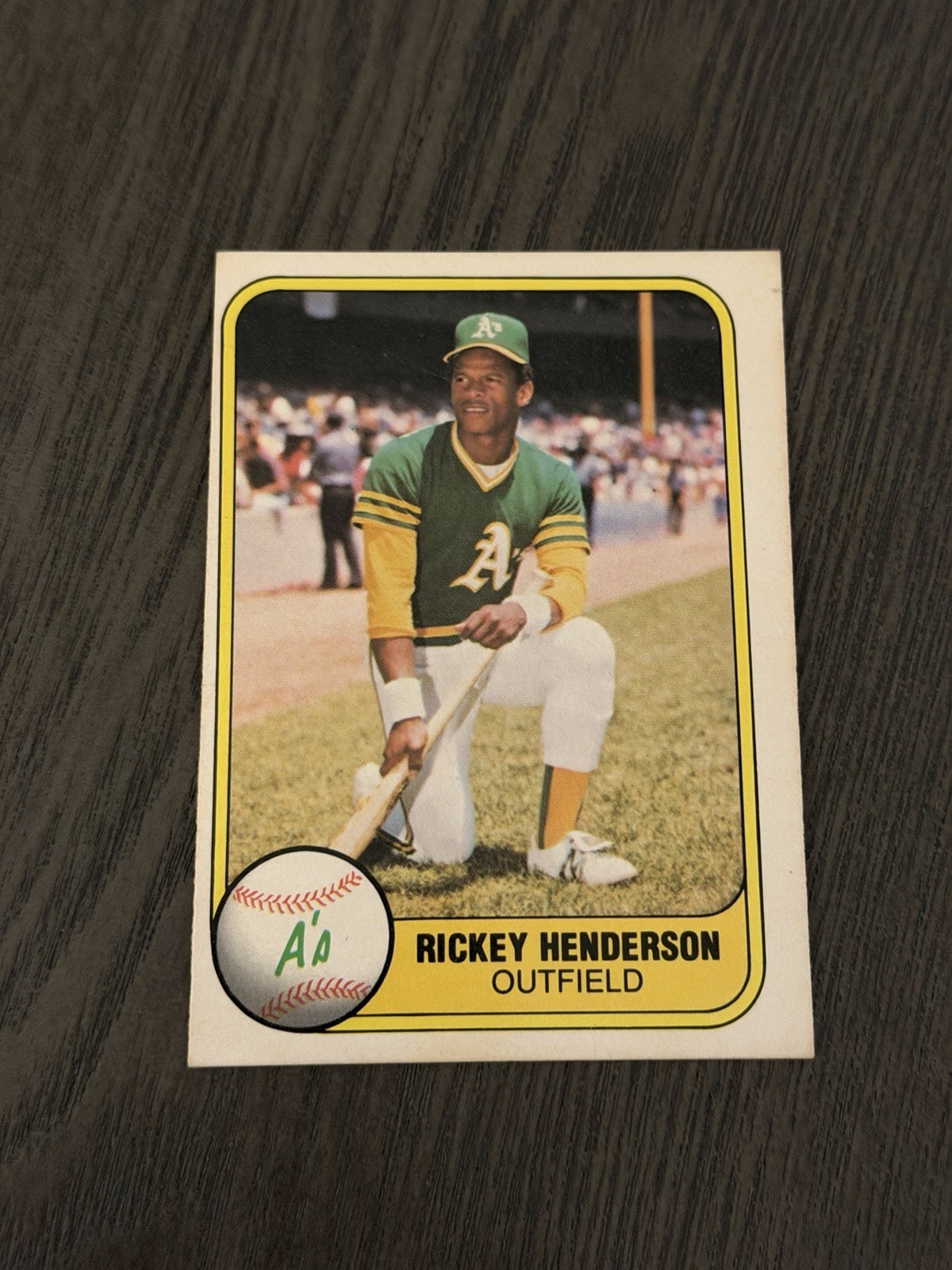 1981 Fleer #574 RICKEY HENDERSON Oakland Athletics A’s Baseball Card HOF