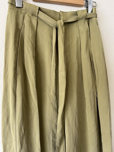 NWT Ted Baker Women Jemila Belted Wide Leg Pants 0 Khaki - Picture 5 of 16