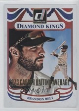 2014 Panini Donruss Diamond Kings Gold Career Stat Line 244/273 Brandon Belt 1q9