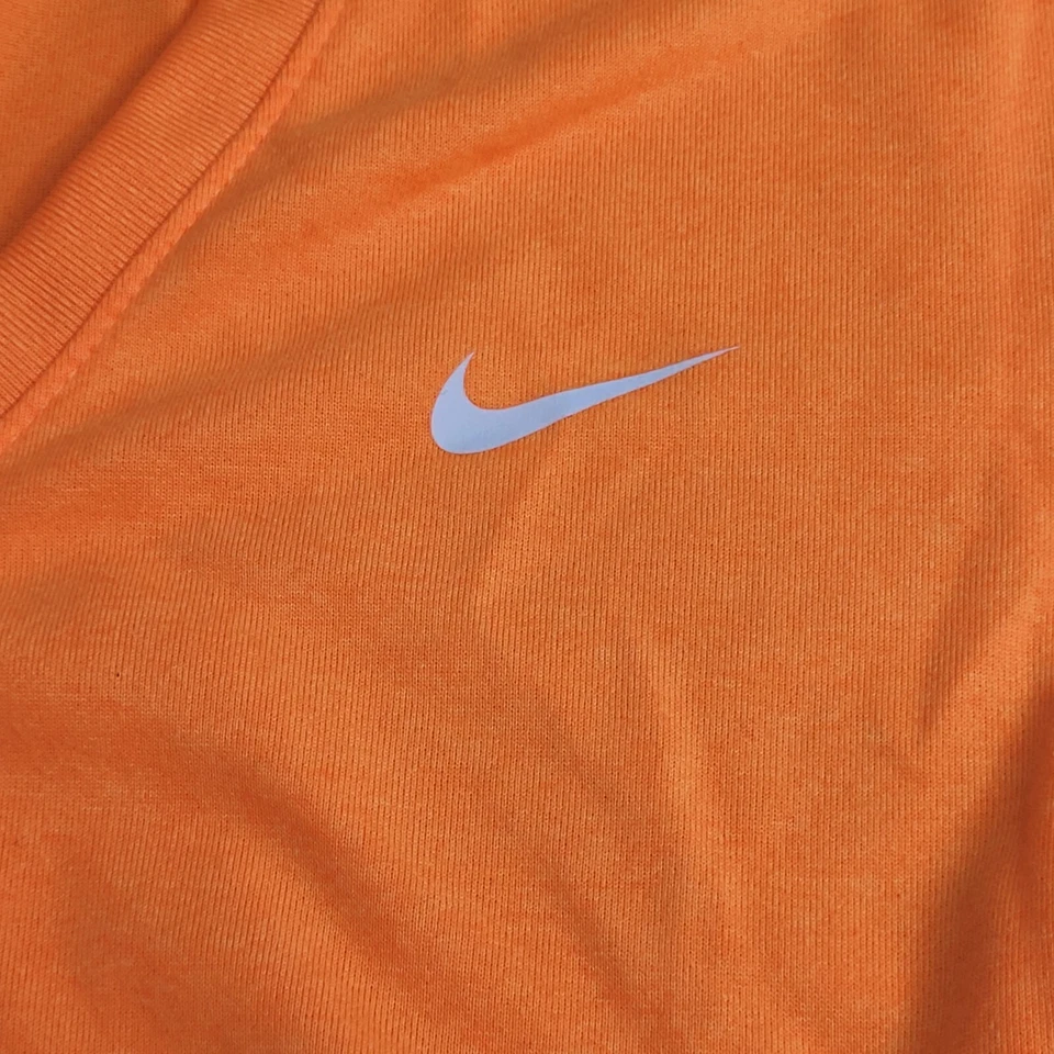 Camiseta Nike Para Mujer M Mediana Naranja Brillante Regular Dri Fit Camiseta Manga Corta Foto 4 de 4
