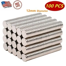 100 Pcs of Super Strong Neodymium Magnets, N35 Rare Magnets 12mm X 2mm
