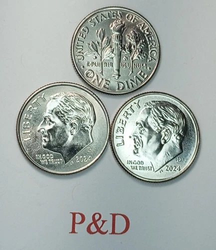 2024-P&D Roosevelt Dimes - 2 Coin Set - (Free Shipping)