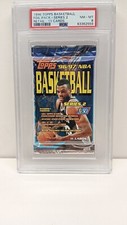 1996 TOPPS BASKETBALL FOIL PACK - SERIES 2 SEALED GRADED PSA 8 Possible Kobe?