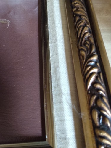 24" Vintage Signed Original Ornate Framed Oil Painting Still Life Daisies Flower - Picture 11 of 11