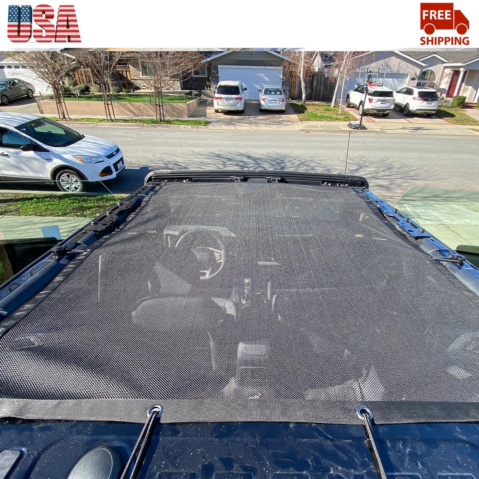 Car Roof Bikini UV Protection Net Cover Mesh Sunshade For 4door Ford Bronco 21+ Foto 3 de 4