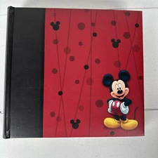 Mickey Mouse HALLMARK Disney Red Black Photo Album - 200 Photo Capacity