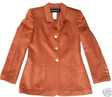 Louis Feraud Womens' Pure Cashmere Jacket Blazer Size Uk 10/fr 36 Bust 36"