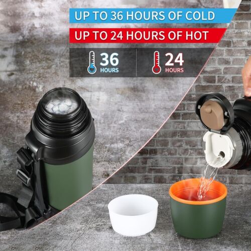 Thermo Technology 85oz Insulated Flask - Keeps Drinks Hot & Cold for 12 Hours - Picture 6 of 15
