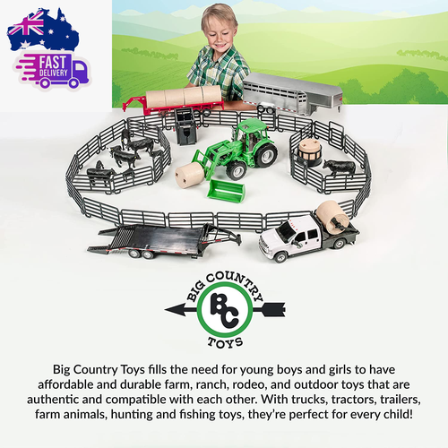 Realistic Ford® Truck Toy & Trailer Hitch, 1:20 Scale Farm Toys for 3 Year Old B - Picture 8 of 12