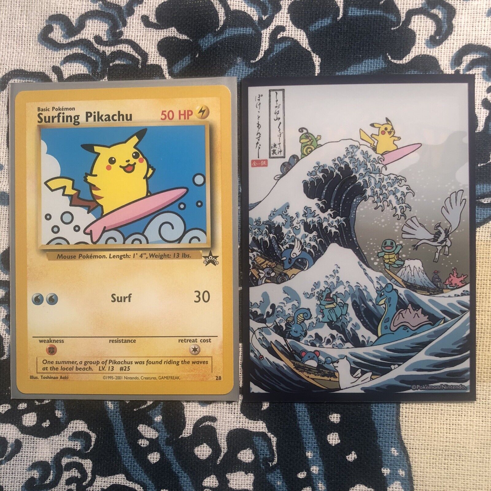 Surfing Pikachu Custom Metal Pokemon Card – AcademGames