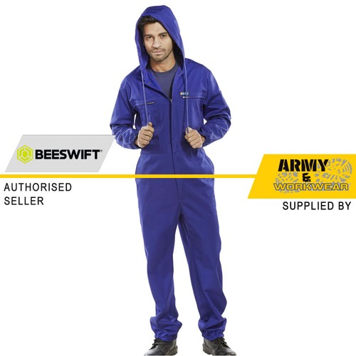 Sweat US Secret Service Agent Homme - Hanes, Bleu, Taille XL, Capuche, Fermeture éclair