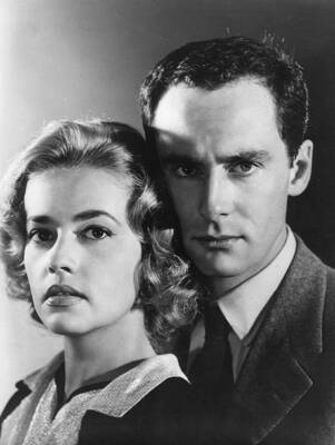 Maurice Ronet Jeanne Moreau in Lift to the Scaffold directed b- 1950s Old Photo