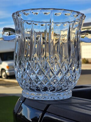 Gorham Full Lead Crystal King Edward Champagne /Wine Ice Bucket 6 3/4 inches