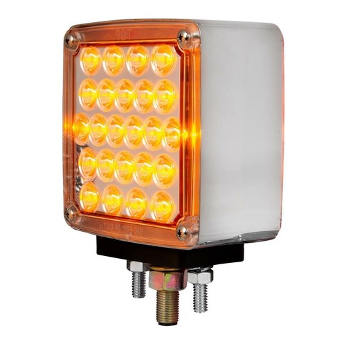 grand general led clear lens red/amber double turn signal light driver side 7762 - Picture 3 of 8