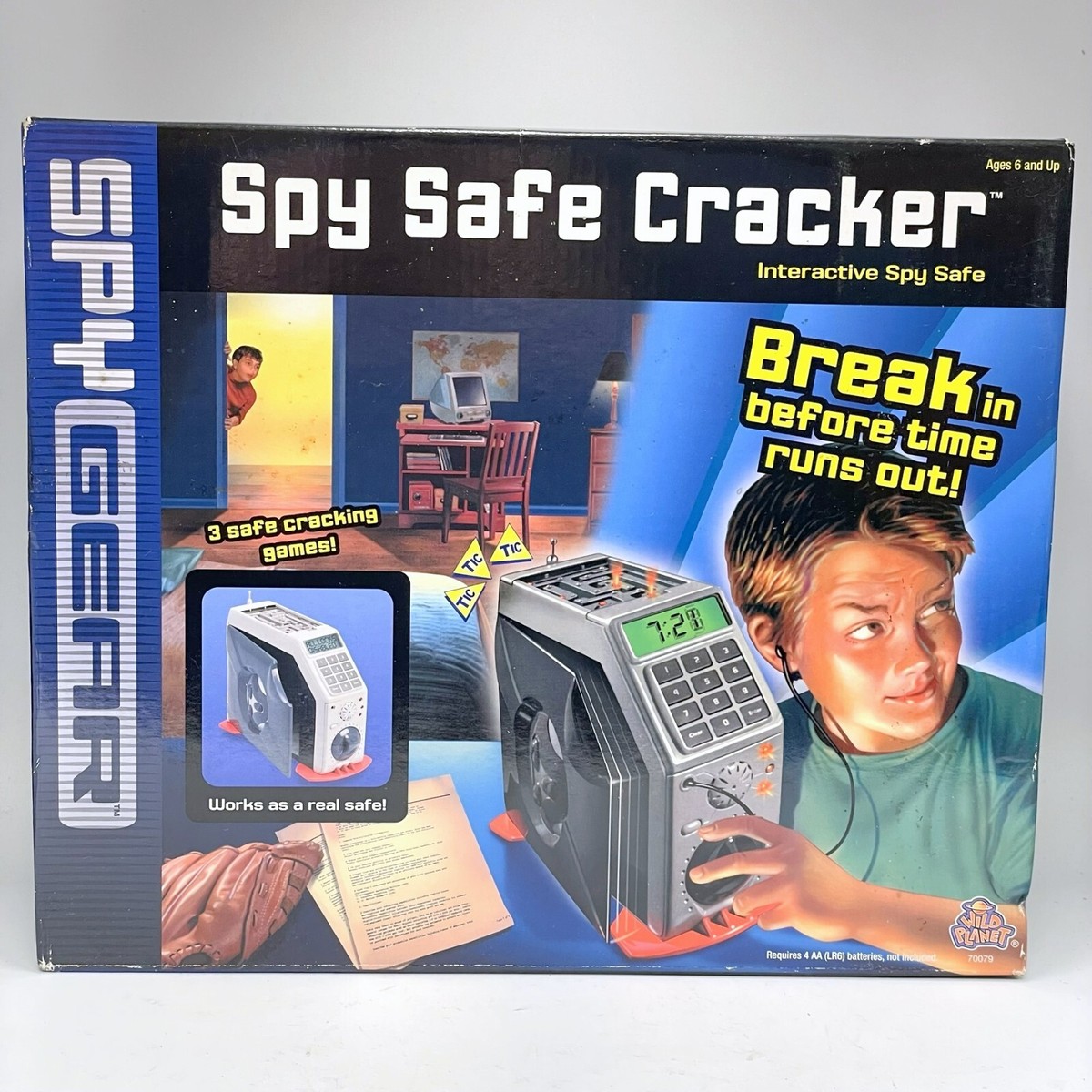 Spy Gear Safe Cracker Game Toy Interactive Safe Vault Wild