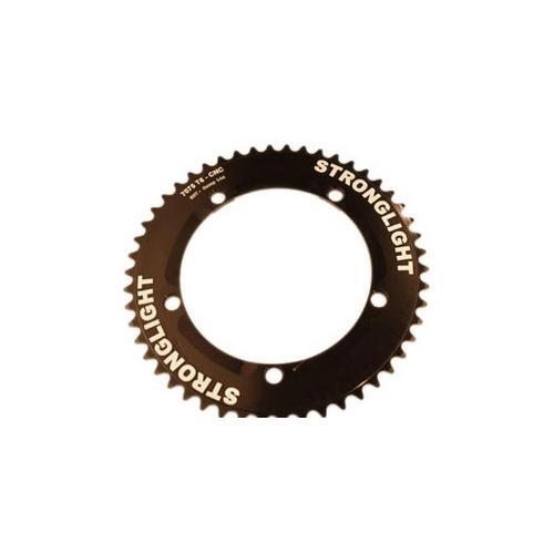 Plateau de piste Stronglight 50 dents noir en zicral de diamètre 144 mm