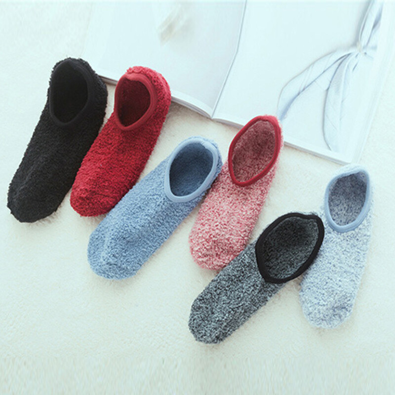 APL Pantofole in Pile Antiscivolo Calzini Letto Calzini Spessi per Donna Inverno ↑