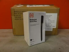 (8) Boxes Tru Red 1.0mm Tip Size BLACK Ballpoint Stick Pens (60 Pens Per Box, 48