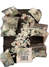 GENUINE BEACH SEA GLASS IRREGULAR SHAPES SIZES SURF TUMBLED ALL HAND PICKED