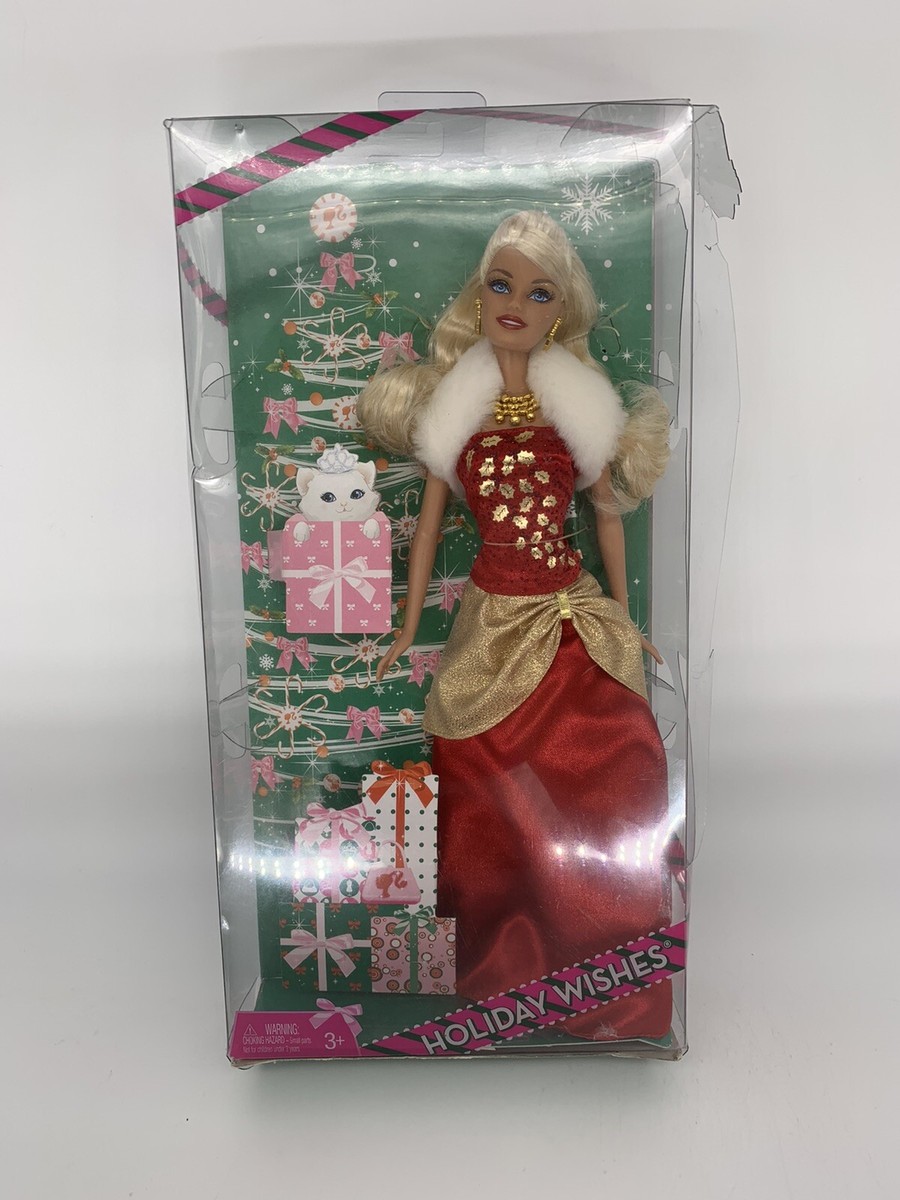Holiday Wishes Christmas Barbie 2009 Mattel Doll #R6589 | eBay