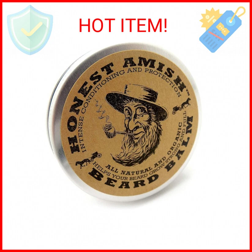 Bálsamo para barba Amish acondicionador sin enjuague honesto - Hecho solo con natural y orgánico Foto 2 de 2