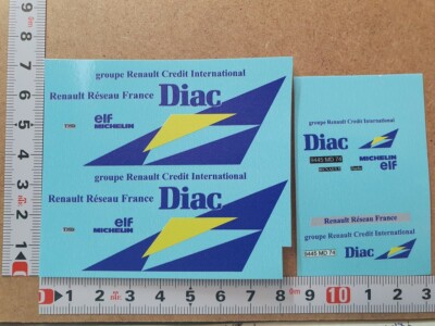 DECALS 1/43 RENAULT MASTER ASSISTANCE '' DIAC RALLY TEAM '' -  MC43018 UV