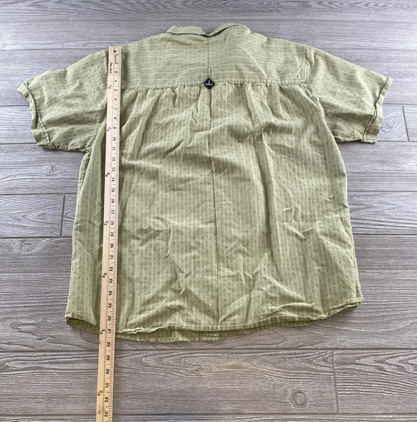 prana organic cotton blend short sleeve button shirt