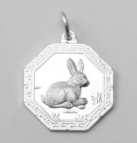 Sterling Silver Ba Gua Bagua Yin Yang Tai Chi Chinese Zodiac Animal Pendant NEW - 第 6/14 張圖片