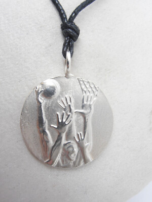 Cozzi Gioielli 925 Sterling Silver Basketball Players Pendant Unisex