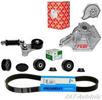 Dayco 6Pk2498+Keilrippenriemensatz Span.A+Wp+R.S FüR Audi A4 A6 A8 Q7 2.7 3.0TDI