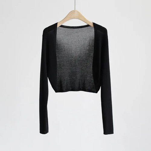 Sonnenschutz Strick Cardigan Damen dünner Mantel Eis Seide Oberbekleidung Überwurf Shirt - Bild 9 von 17