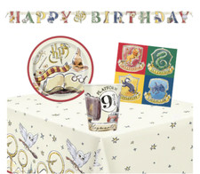 Harry Potter Party Tableware Decorations Plates Cups Napkins Kids Birthday Items