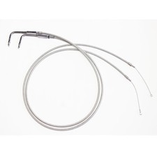 51 Stainless Throttle and Idle Cables for Har...