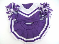 Purple Cheerleader Outfit With Pompoms & Knickers Fits 8 To 10 (20cm) Bears Purple Cheerleader Outfit With Pompoms & Knickers Fits 8 To 10 (20cm) Bears