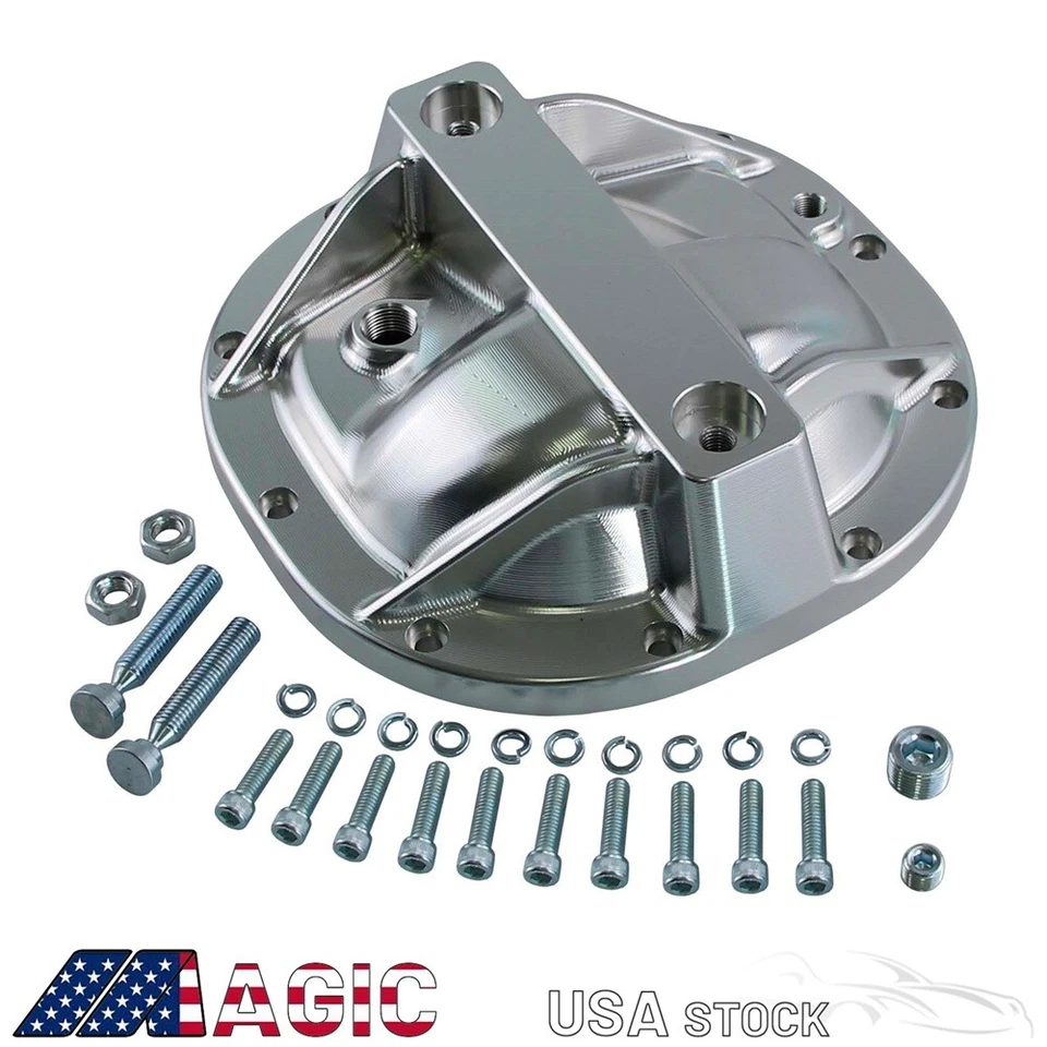 Billet Rear End Differential Cover Stud Girdle Satin For 79-14 Ford Mustang 8.8 Foto 2 de 4