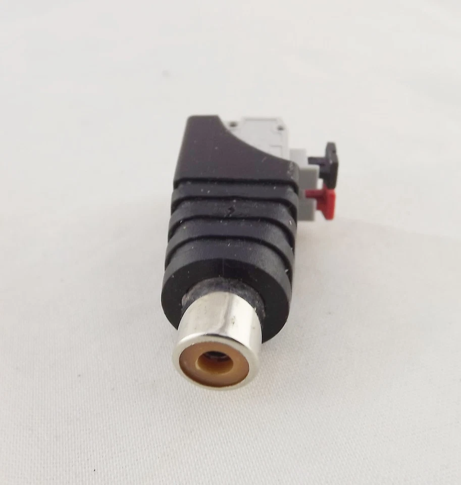 10 RCA Female Push-in Type Spring Screwless Terminal Quick Connector CCTV Camera - Image 2 of 4