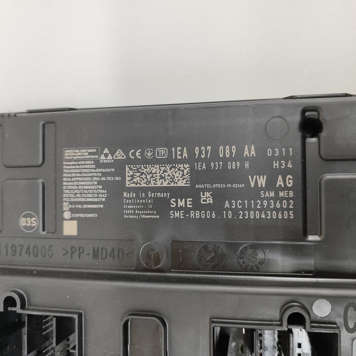 D×D×D CUPRA BORN Body Comfort Control Unit 1EA937089AA Electricity