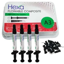 Hygedent HF-3003 Hexa Flowable Composite Syringes A3 4/Pk 2 Gm