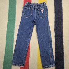 Vintage 90s Guess Jeans Youth Size 6X Blue Denim Guess Kids Children  s Pants