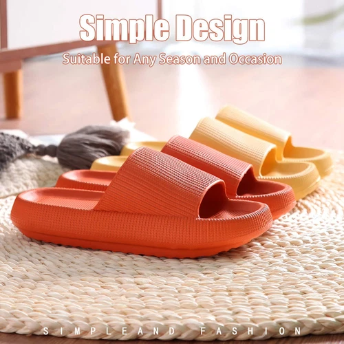 Cloud Slippers for Women and Men Cozy Pillow Slides Anti-Slip Sandals Ultra Soft - Picture 3 of 7