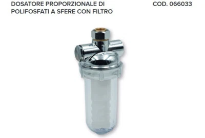 FERRARI WELCOME Dosatore polifosfati anticalcare a sfere per caldaie e lavatrici da 1/2"