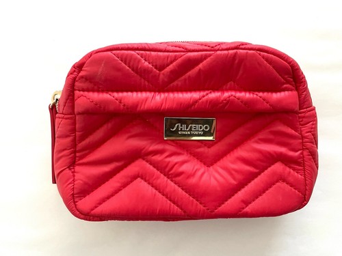 Shiseido Red Pouch Clutch Bag, NWOT