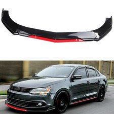 Glossy Blackred For Vw Jetta Mk6 Mk7 Front Bumper Lip Spoiler Splitter Glossy Blackred For Vw Jetta Mk6 Mk7 Front Bumper Lip Spoiler Splitter