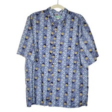 VTG Reyn Spooner Hawaiian Shirt Mens L Tropical Print Casual Button Up Camp