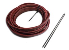 RAWLINGS/TANNERS PREMIUM LEATHER GLOVE LACE 3/16" BY 72" MAROON DOZEN 